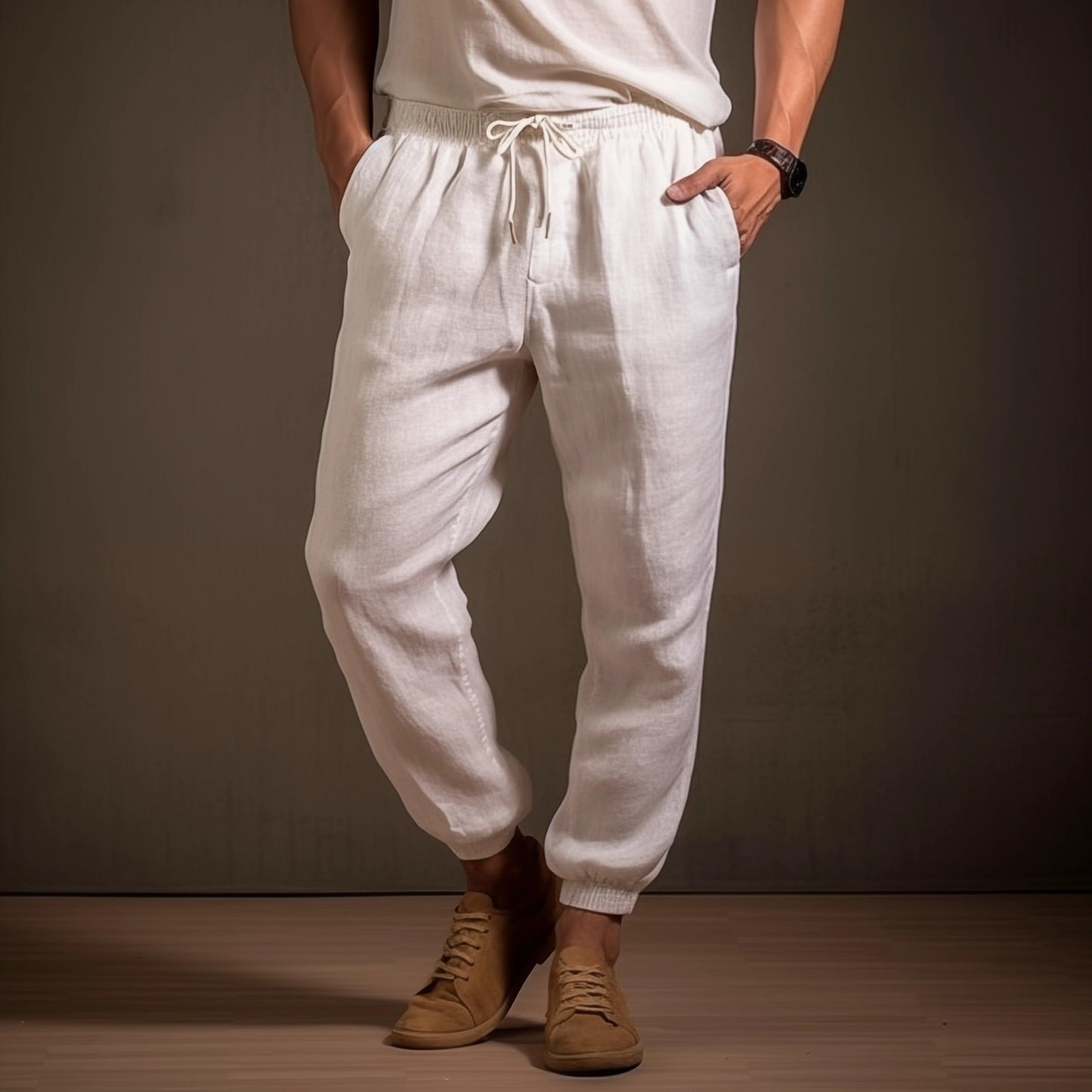 AXEL Linen Jogger Pants - OrganoLinen