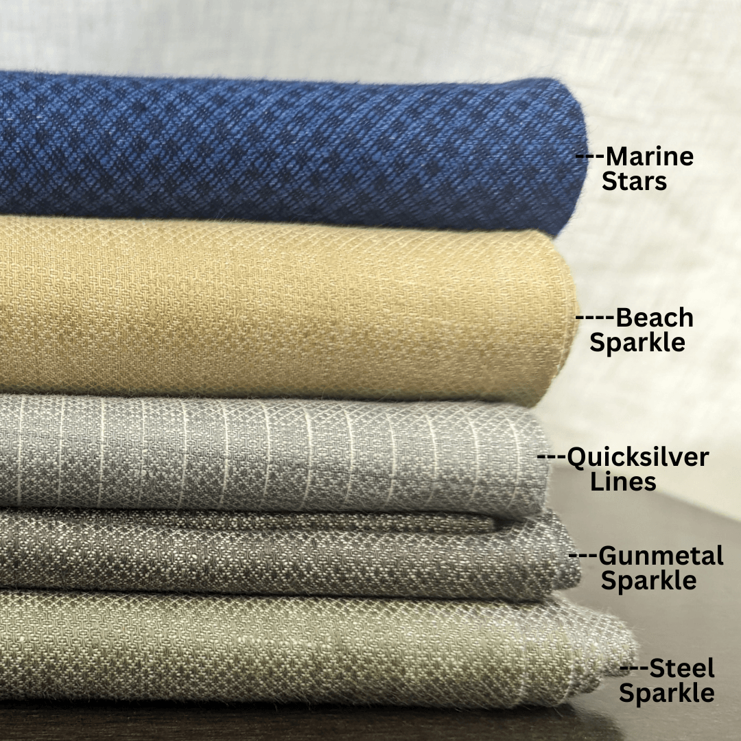 Premium Linen Fabrics FLORI, Ideal for Suits, Trousers, Tableware