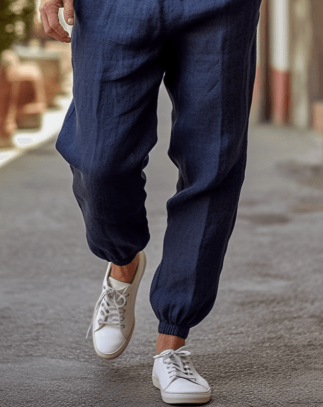 ARLO Linen Joggers Pants for Men - OrganoLinen