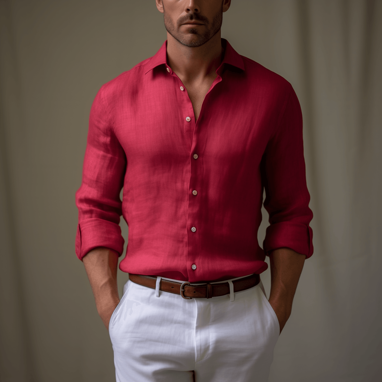 EMBER Pure Linen Shirt - OrganoLinen