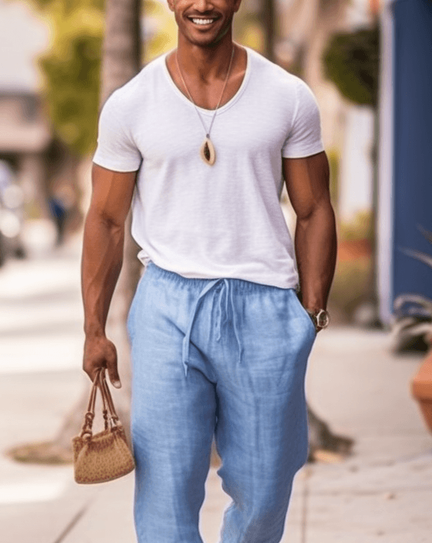 ARLO Linen Joggers Pants for Men - OrganoLinen