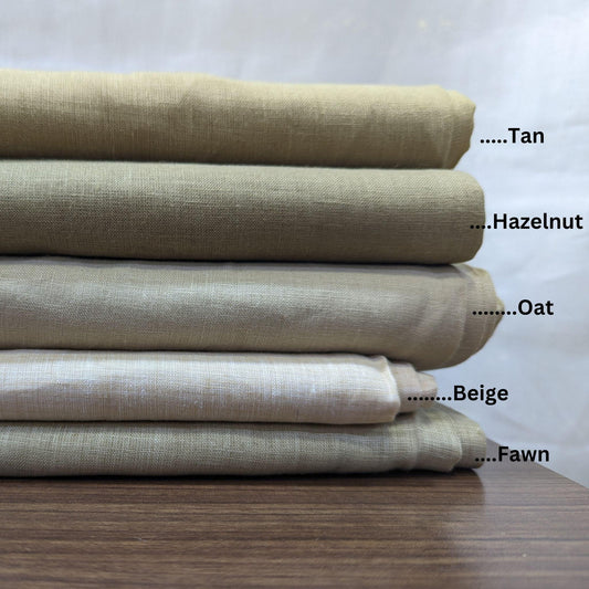 Summer Tan Shirting Linen Fabric