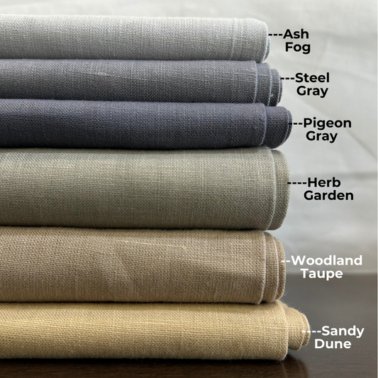 Linen Trouser Fabric MILAN in plain pattern (220-250 GSM)