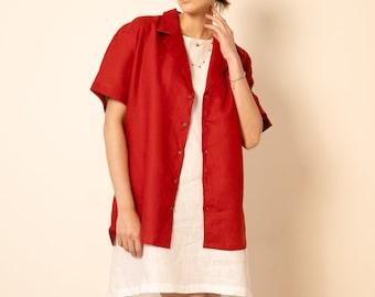 MERRY Linen Shirt For Women - OrganoLinen