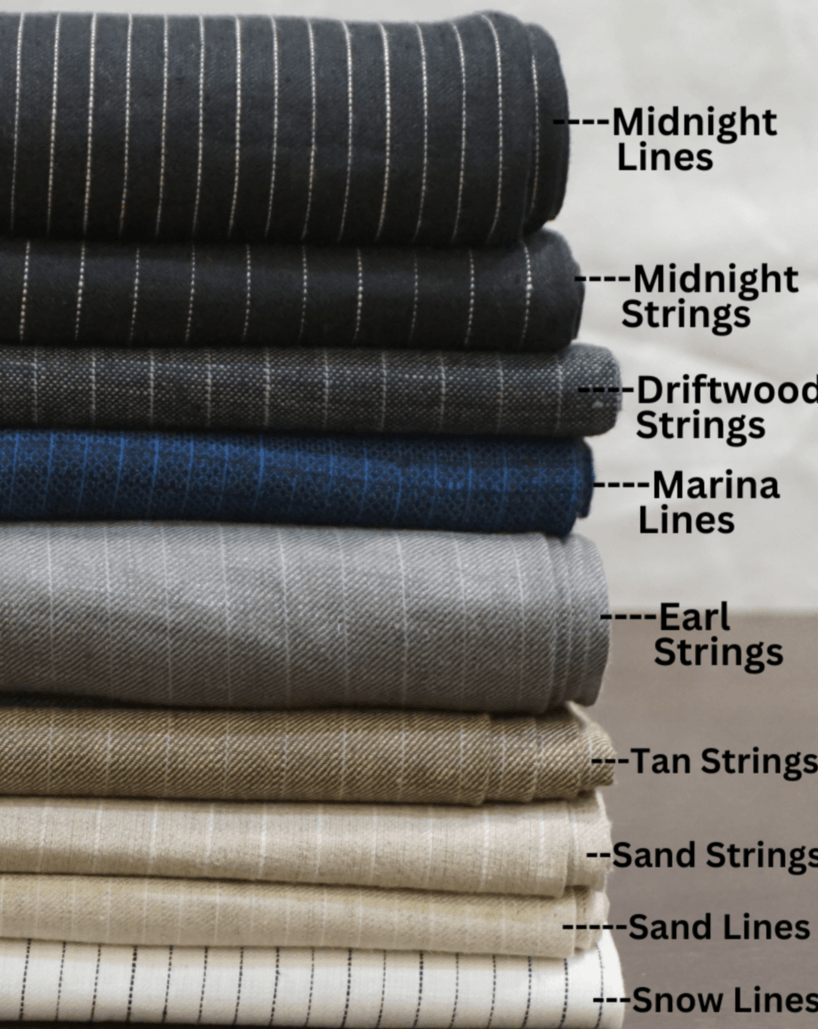 LUXE Premium Linen Trouser (Stripes) - OrganoLinen