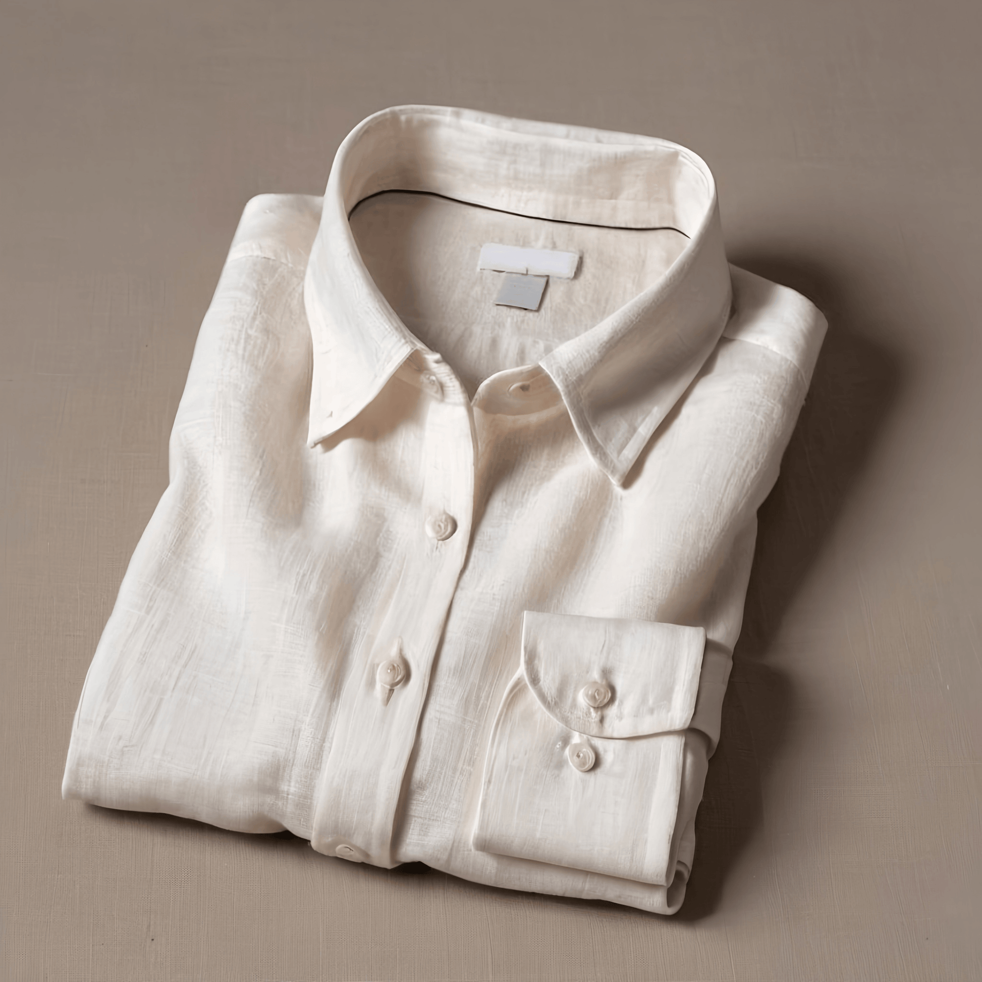 Women's Classic White Linen Shirt CLOUD - OrganoLinen