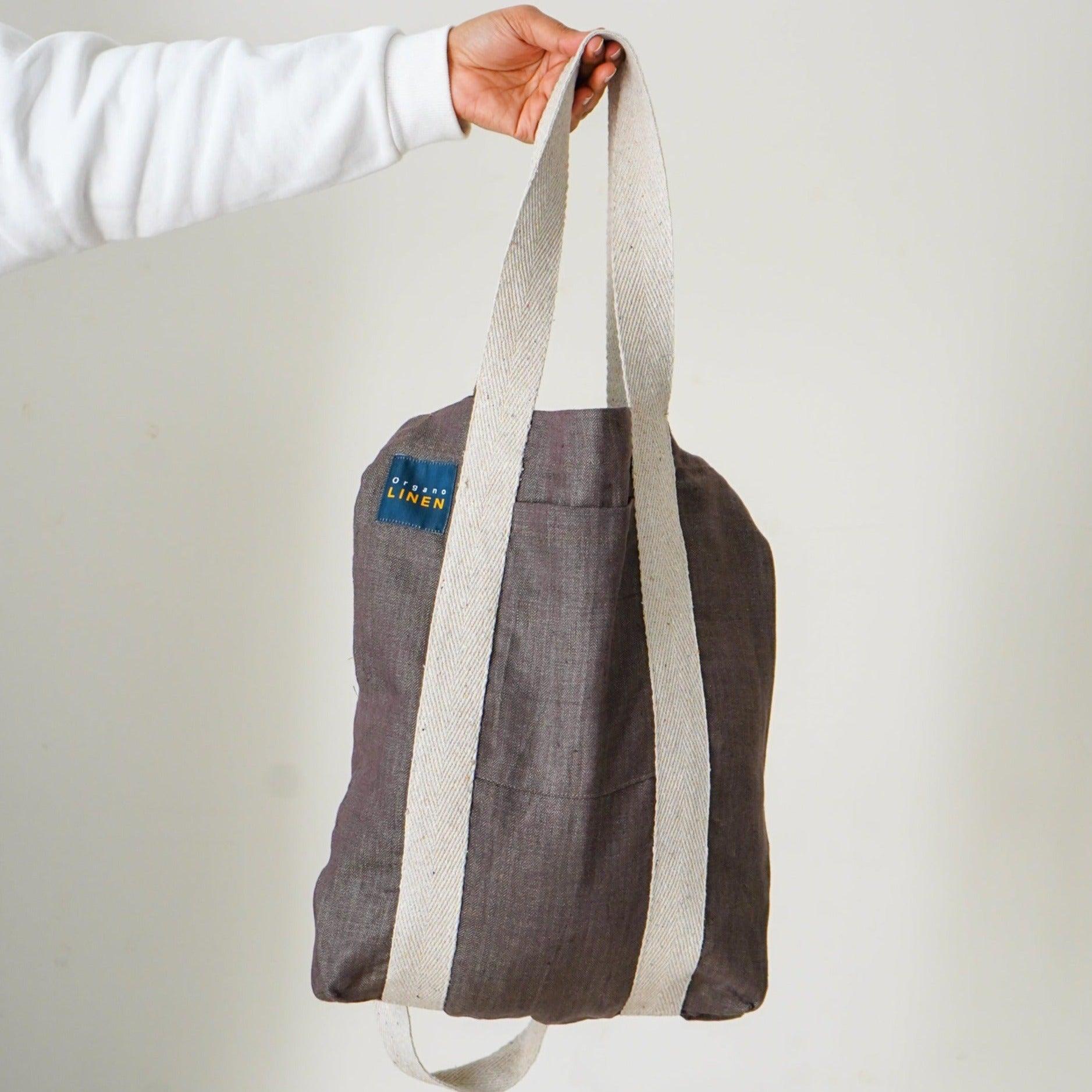 SLEE Linen Messenger-Tote Bag - OrganoLinen